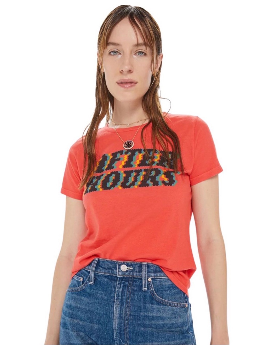 MOTHER Coral Short-Sleeve Graphic Tee